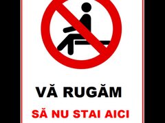 Placuta va rugam sa nu stai aici